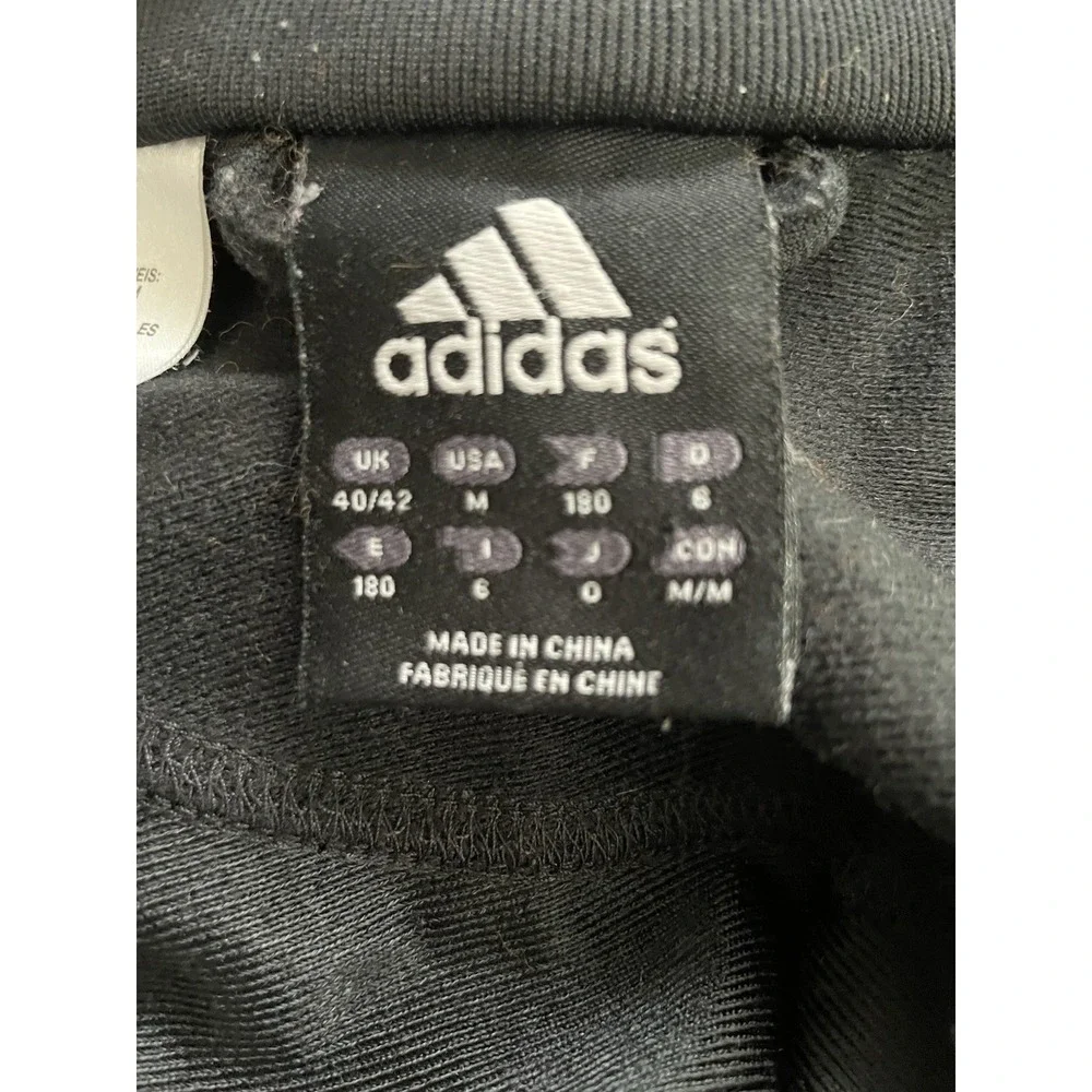 Vintage Adidas‎ Jacket Mens M Black Gray Small Logo on Back